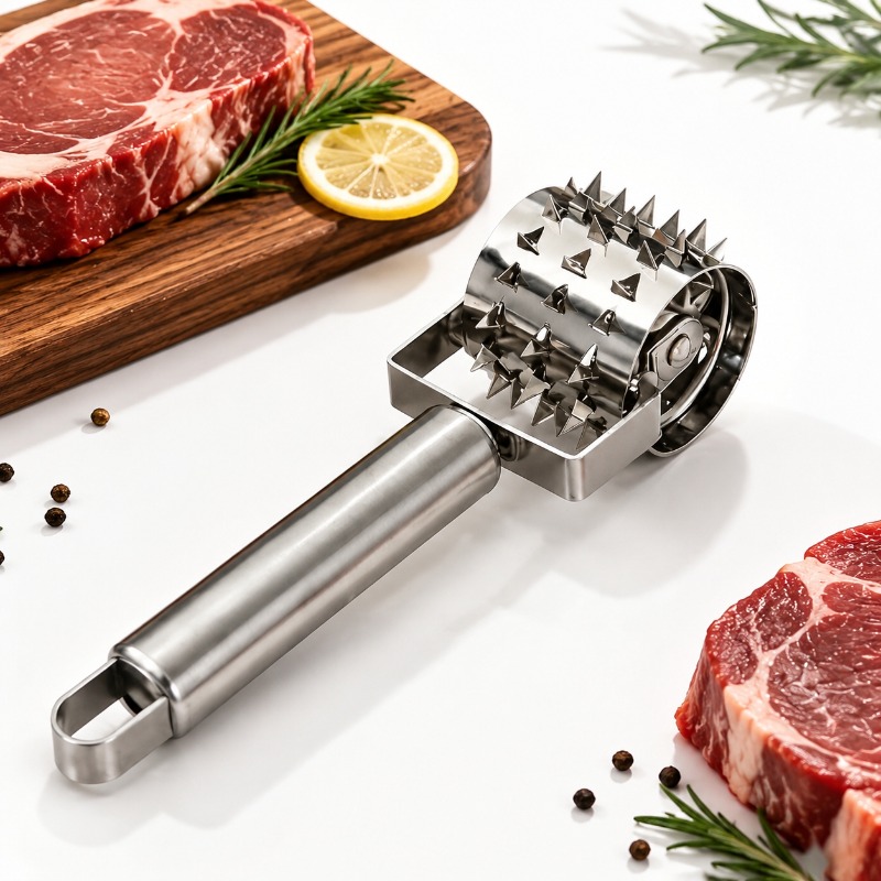 Heavy Equipment Grinder - Stainless Steel Meat Roller Tenderizer Tool
